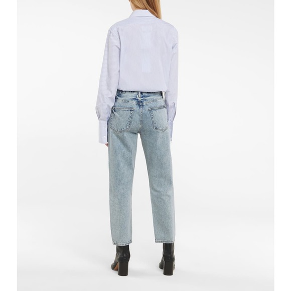 NEW Frame Le Original High Rise Straight Fit Jean Ankle Richlake Women's Size 27 - Picture 2 of 12